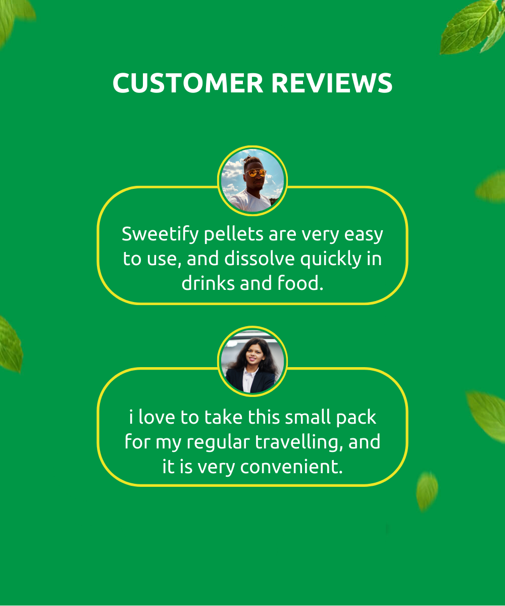 Zero Calorie Sugar-free Stevia Sweetener - Pellets