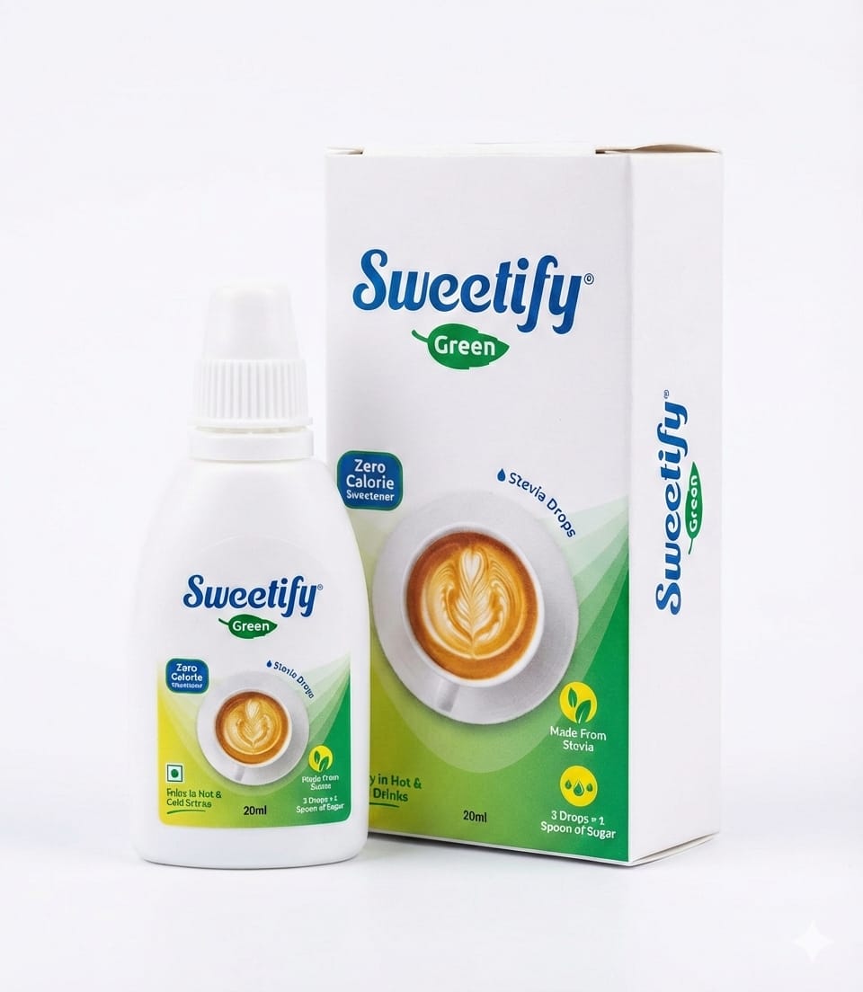 Sweetify Liquid Sweetener Drops | Zero calorie Sugar substitute | Diabetic friendly | 20 ml