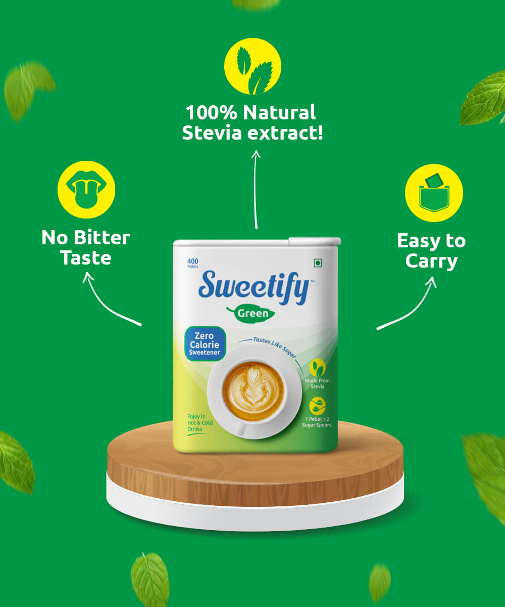 Zero Calorie Sugar-free Stevia Sweetener - Pellets
