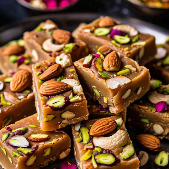 Sugar free dry fruit barfi recipe Thumbnail